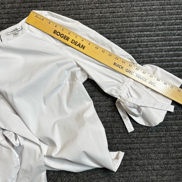 Counterparts White Blouse XL Bell Sleeves Sunday Church Prairie Cottagecore - Picture 8 of 9